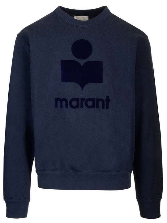 Sweatshirt With Logo Sweatshirts Blue