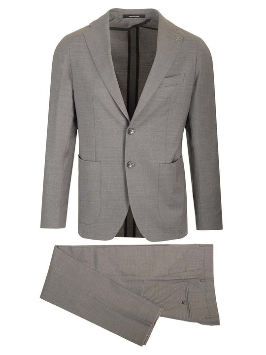 Montecarlo Wool Suit Jackets Grey