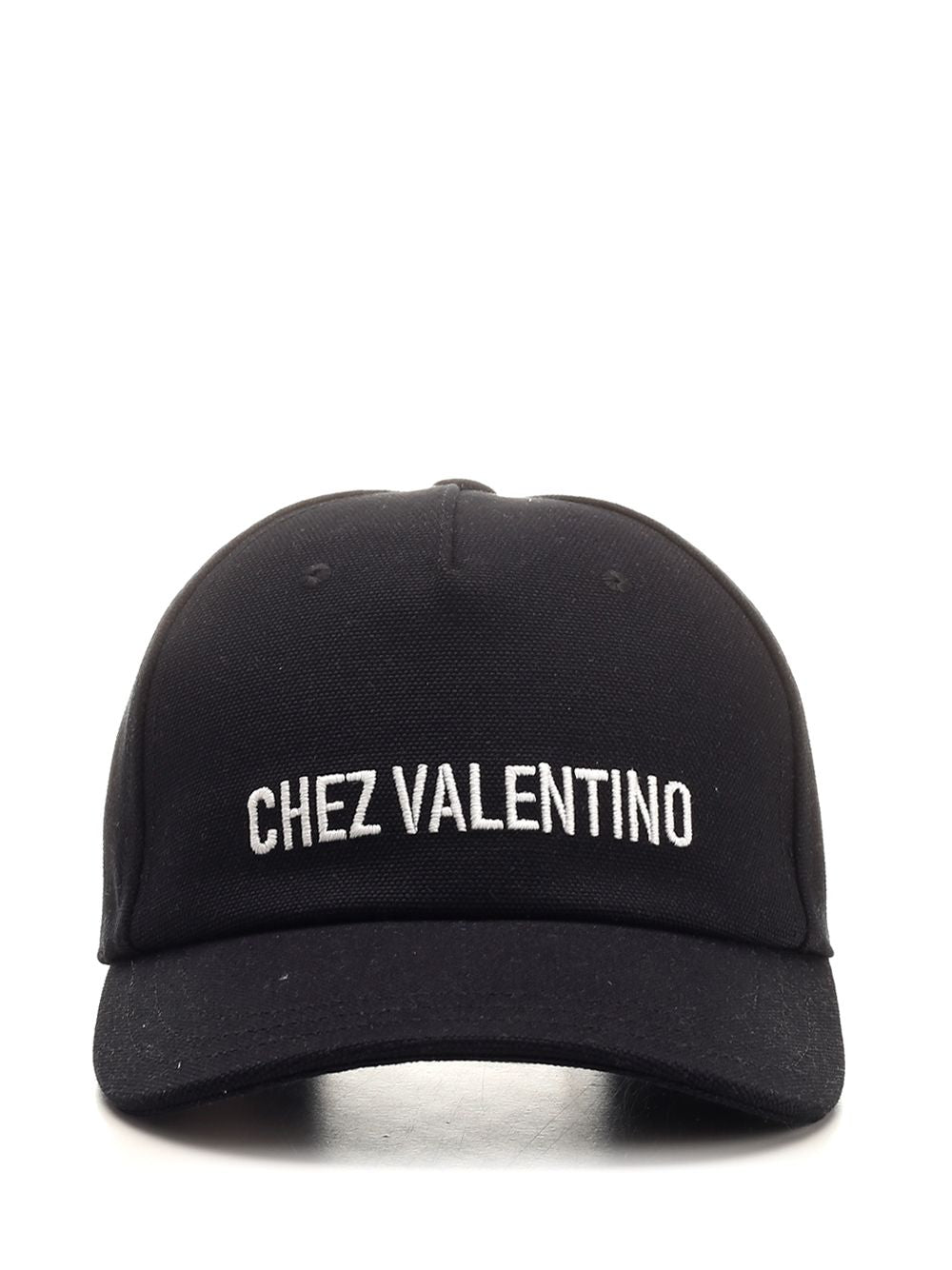 Valentino Garavani Cotton Baseball Cap Hats - Black | f61b7b351c74875c6f587d8d213b64422c17e19c