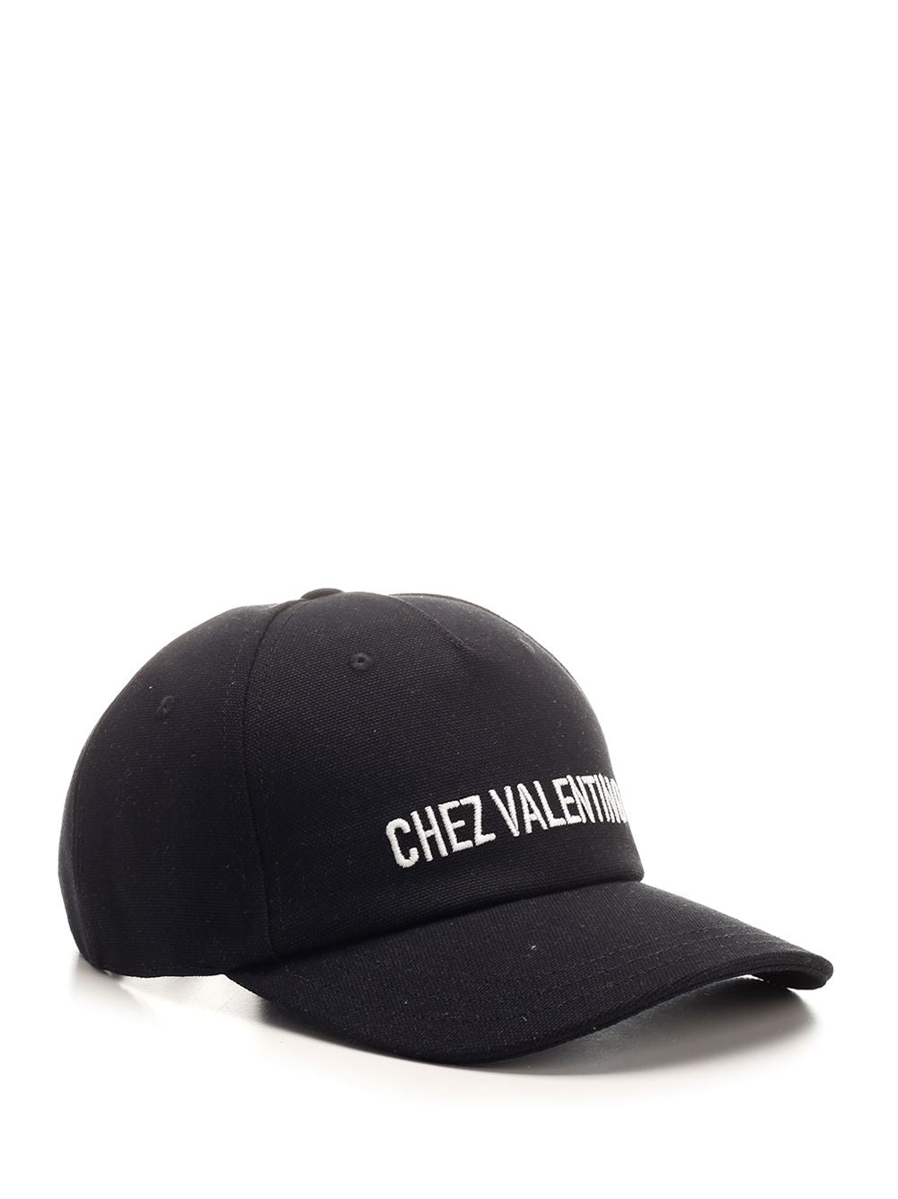 Valentino Garavani Cotton Baseball Cap Hats - Black | d06f2b21fe1ff77117e63cf4f5c103af61f32c5d