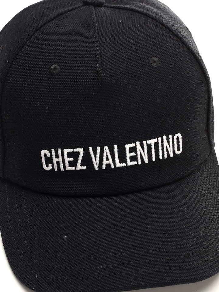 Valentino Garavani Cotton Baseball Cap Hats - Black | 4e6c1ef75b3f44b38861a0dff1b8b6c20bd4d978