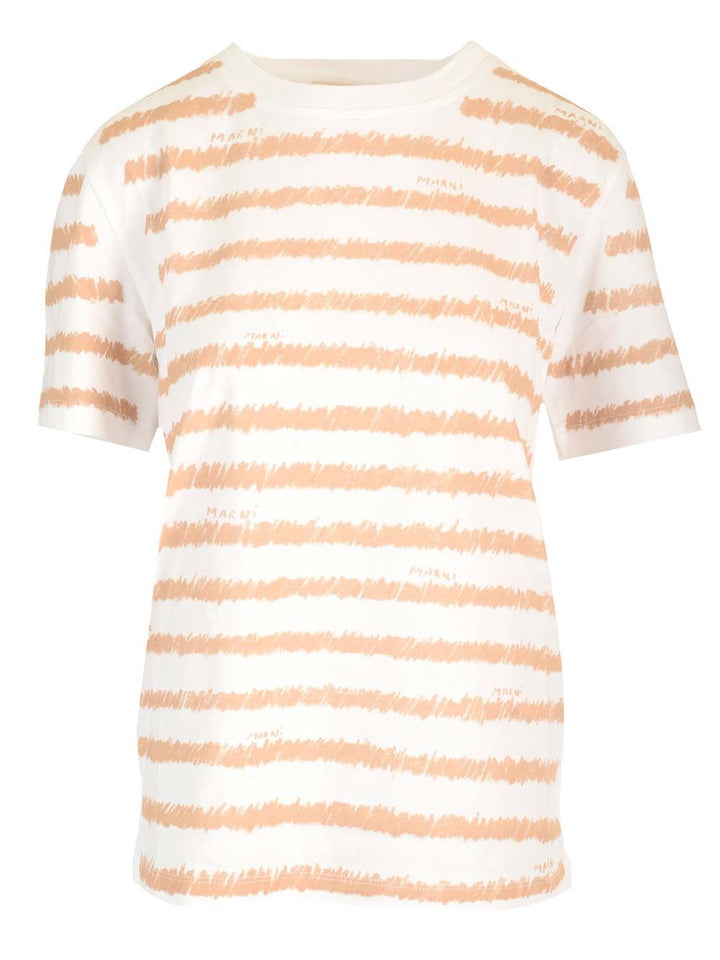 Marni Printed T-Shirt - White | 78071ed551b4f566fbc51d2214804da42ec0372a
