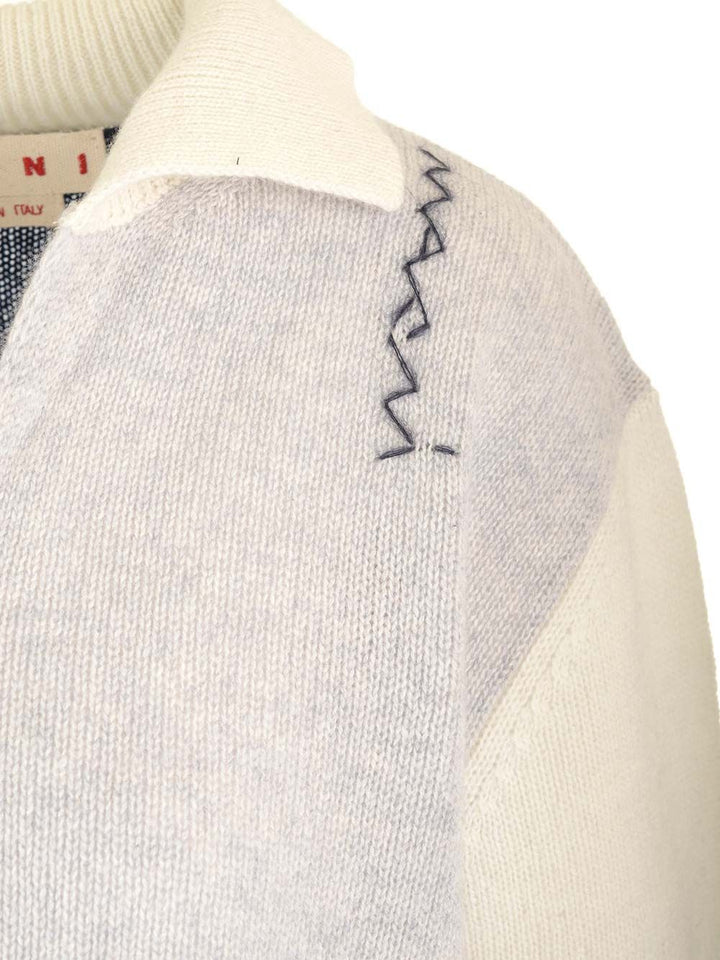 Marni V Neck Sweater Polo shirt - Grey | 573eba3d7f68c25dbcaa72d23d1b82fa72356d6b