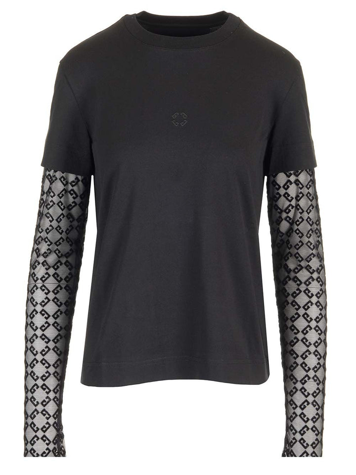 Givenchy Double Layer Top T-Shirt - Black | 13b3aa75aa1a552089e7308088795adc5d461531