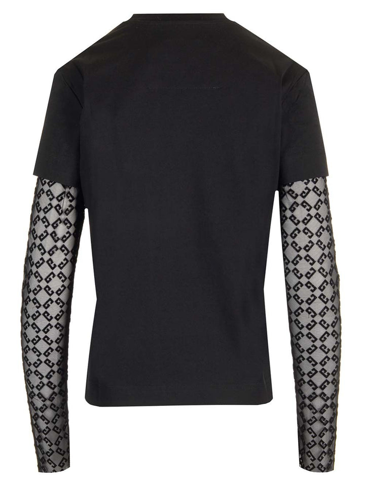 Givenchy Double Layer Top T-Shirt - Black | 86ed4e544c85ff5fe7506788ec01cbb784bcf9ad