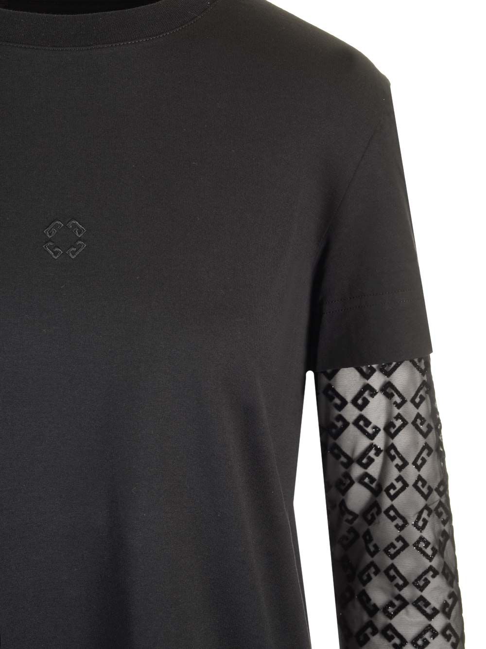 Givenchy Double Layer Top T-Shirt - Black | b29e640c50a2f72501ee5766fdb3d483d1558f68