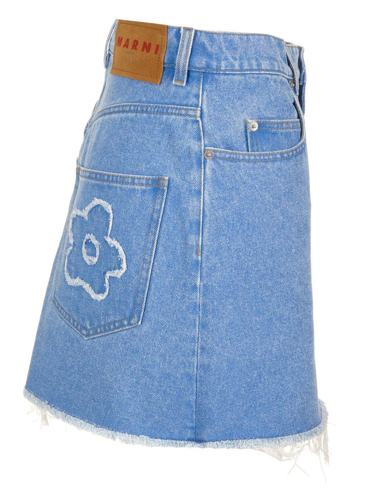 Marni Denim Mini Skirt Skirts - Light blue | 96dcdaf8d61f740d0625f47f070435f8a17a79e1