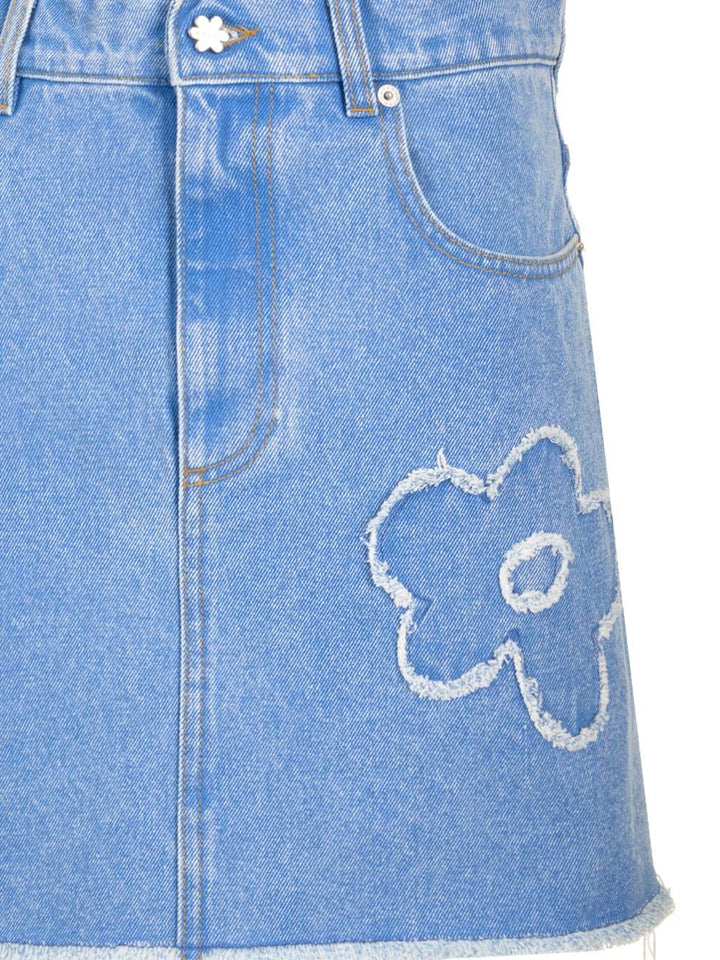 Marni Denim Mini Skirt Skirts - Light blue | 95395dae41664b10a90fe9b1c909a71af5d0ee73