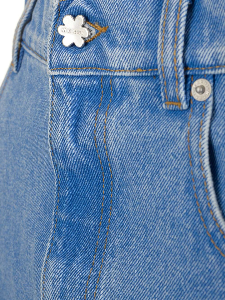 Marni Denim Mini Skirt Skirts - Light blue | 859489247544411f3e03876d0cb05f5e19f354e1