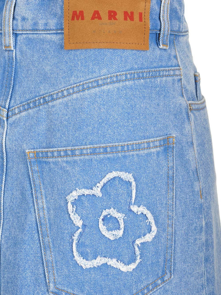 Marni Denim Mini Skirt Skirts - Light blue | 31738d3bbee83ada29d6882197b4220c026142c1