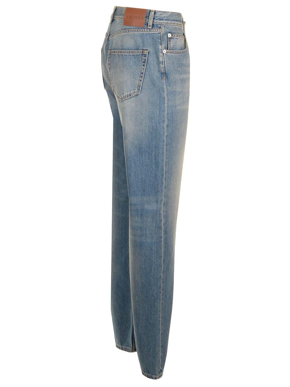Mcqueen Straight Leg Jeans - Blue | 51ad0f7da4e07de064ceb20b4fb3cbe84ffced22