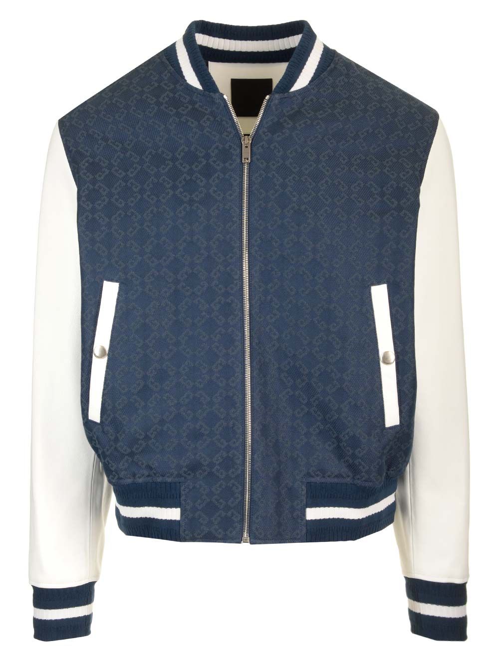 Givenchy Monogram 72 Denim Varsity Jacket Jackets - Blue | 597f6337c75e4a5f1d8d543552ba2d32f0c7fd4b