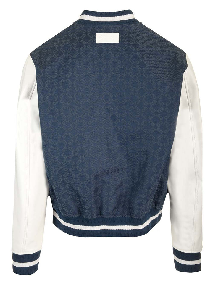 Givenchy Monogram 72 Denim Varsity Jacket Jackets - Blue | 0effc462dc7b01f8ef7052d21752ae625814d703