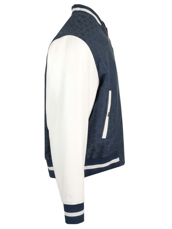 Givenchy Monogram 72 Denim Varsity Jacket Jackets - Blue | beeaf25e5b22538842fa7fa21ec009fd1b85f46a
