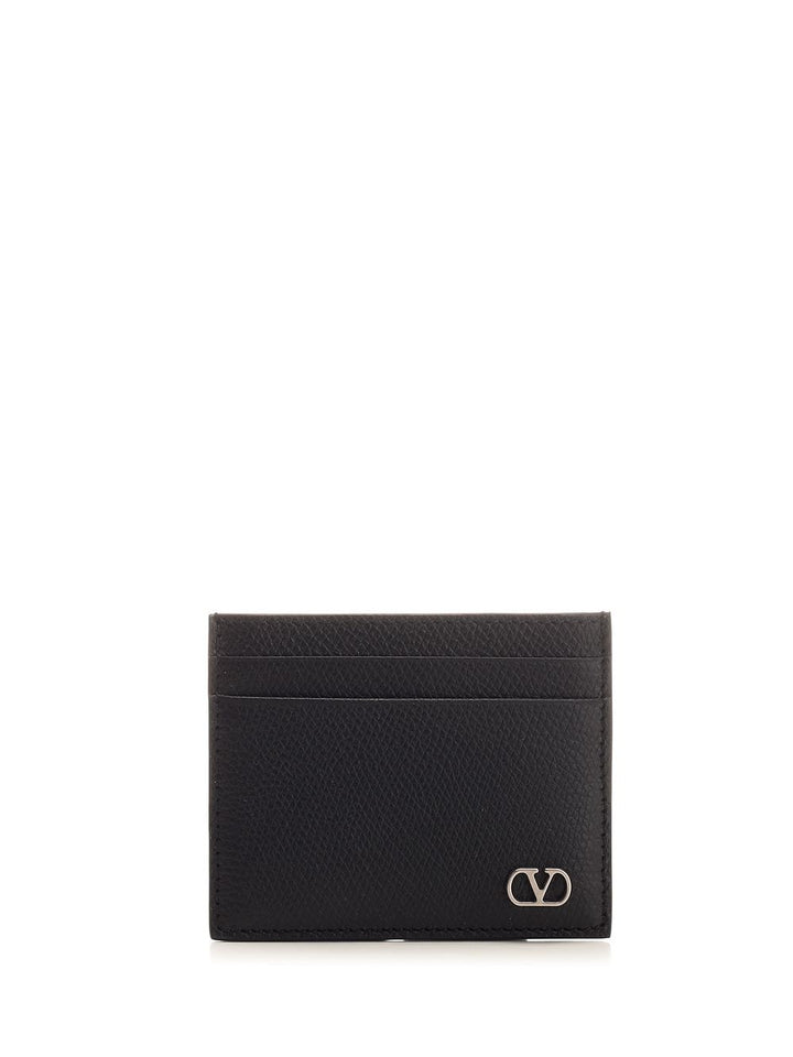 Valentino Garavani Vlogo Signature Card Holder Small leather goods - Black | 53453c7783630a2f2c61cfc7a9633ce2d52ad3d2