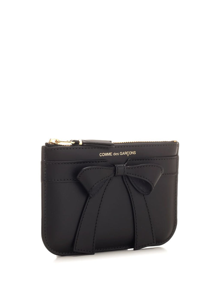 Comme Des Garcons Wallet Big Bow Small leather goods - Black | 4c5f0357bd0fba67ea69a77f2777b568adee1afa