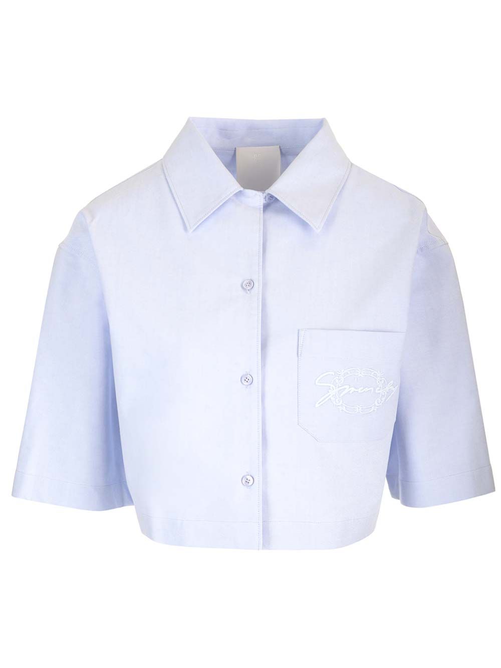 Givenchy Short Poplin Shirt Shirts - Light blue | 818708e2263f2da99e8946d8a31f4bc46a76adc6