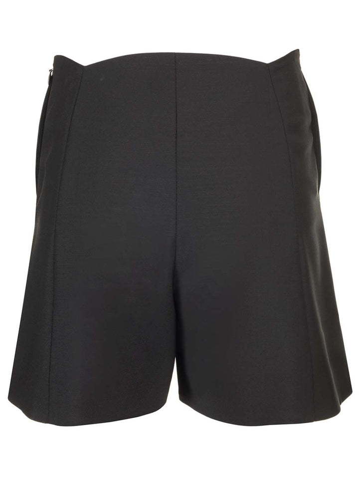Givenchy Canvas Wool Shorts Trousers - Black | 93ca16281c23d7859071872099422f108c888a2c