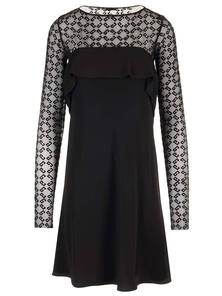 Givenchy Jersey And Tulle Mini Dress Dresses - Black | eb2d1346d1c832397284d1e9640792290cd297d8