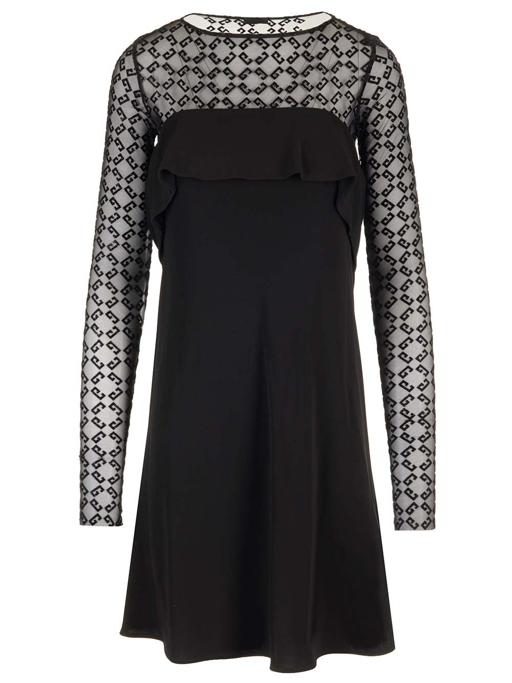 Givenchy Jersey And Tulle Mini Dress Dresses - Black | eb2d1346d1c832397284d1e9640792290cd297d8
