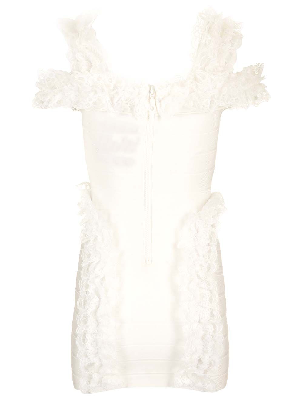 Self Portrait Residency Fitted Mini Dress Dresses - White | 5043500d3702a144d8bb5230bdc5ce92333d75f8