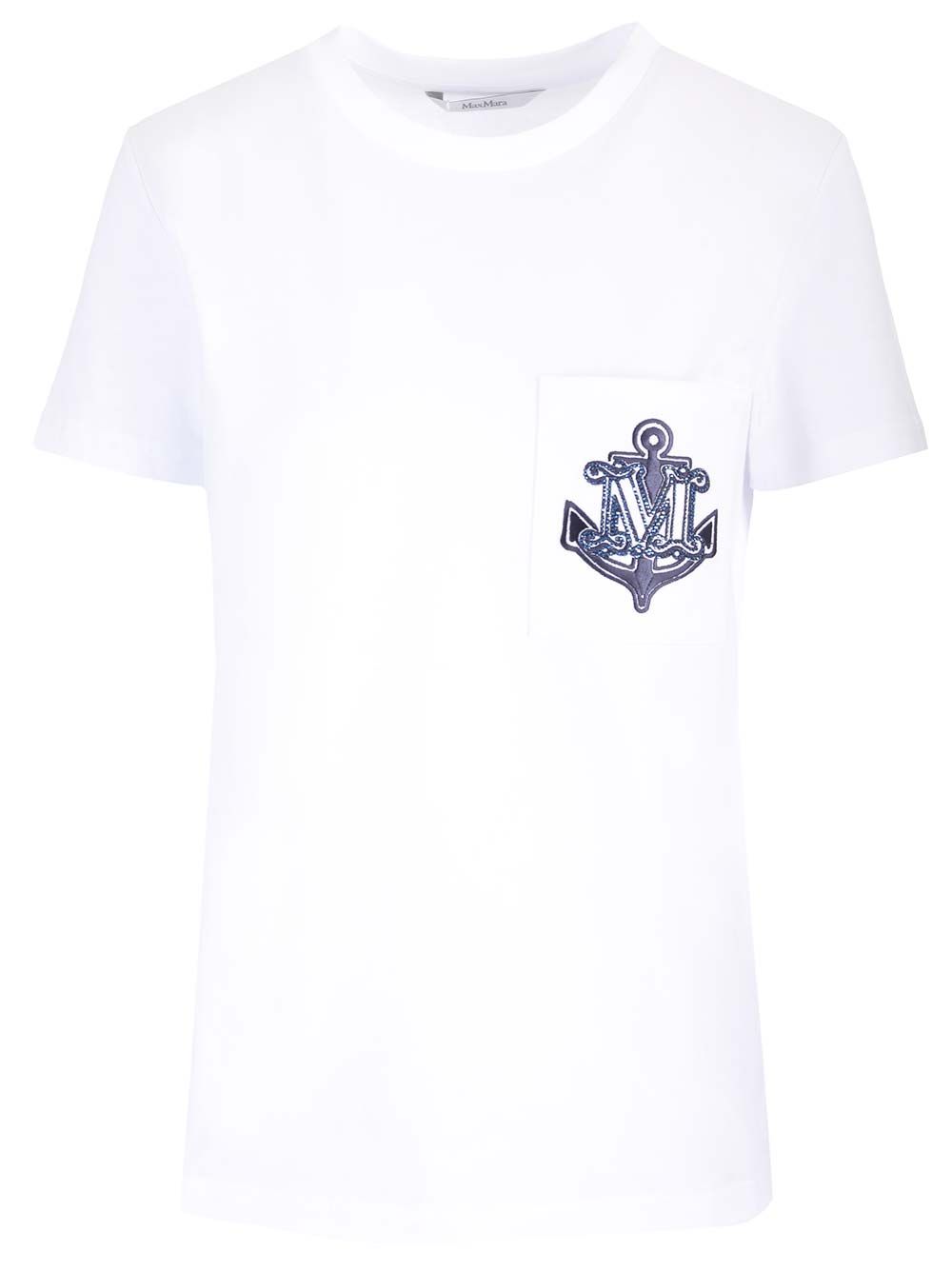 Max Mara Acacia T-Shirt - White | e34db8fc662cb6db0bb6fd9f110ed687970a544c