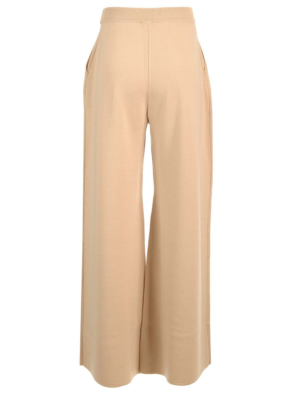 Max Mara Wide Wool Trousers - Beige | efb4ac98ecdc4f56e8381c949c5c9419e678dd2e