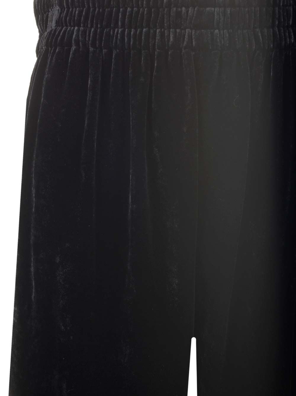 Chloe' Velvet Culottes Trousers - Black | ade5339b80c1878e2af8fec16db62658546e1a92