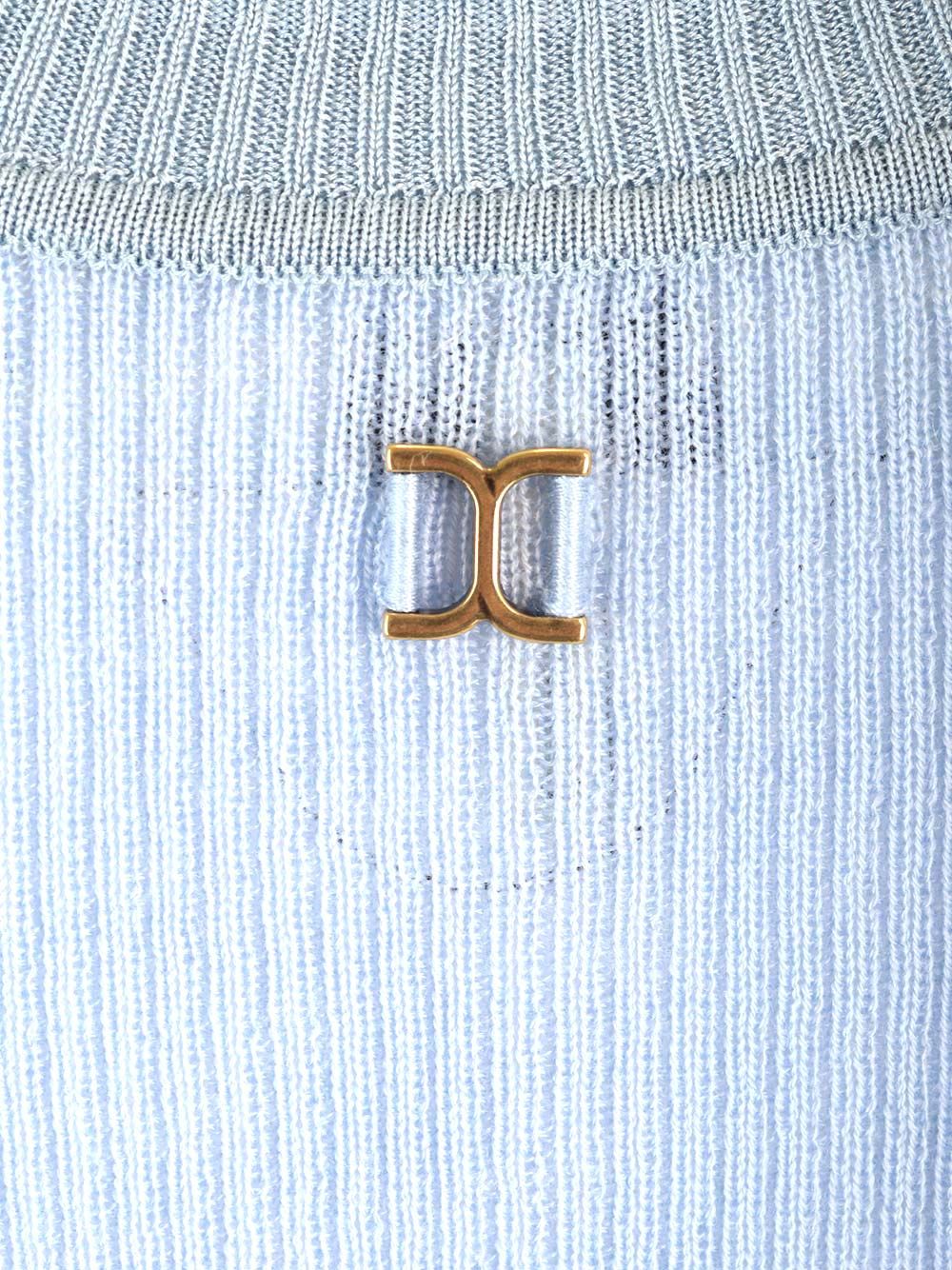 Chloe' Ribbed Wool Tank Top Tops - Light blue | faa7f57093f50295838bc6f920b654f72cd3065d
