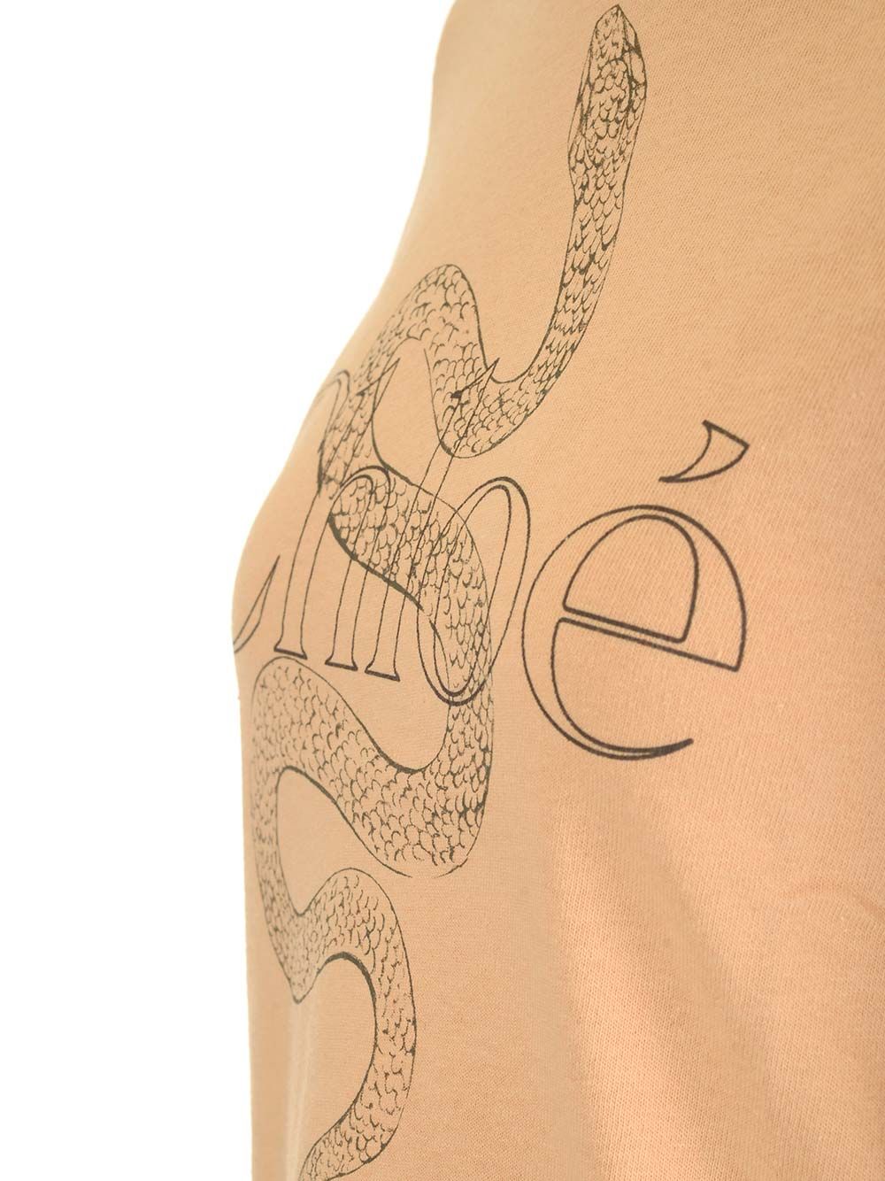 Chloe' Jersey T-Shirt - Brown | fa040ebcc6dc08536e026675155767df3788daf7