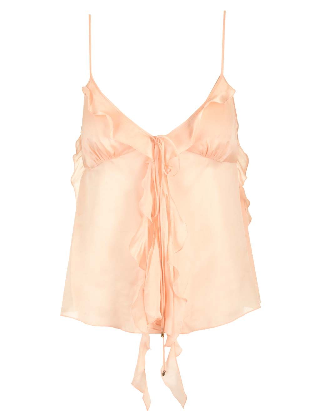 Chloe' Voile Tank Top Tops - Rose | 0f4ef701ef18872bdeb68cbc02494d6ebe0586fb