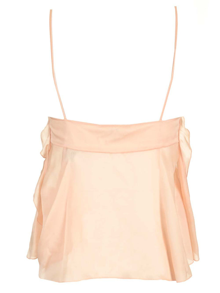 Chloe' Voile Tank Top Tops - Rose | 8530f31ebadf897f776bb0a9ba749fbdf689fd4e