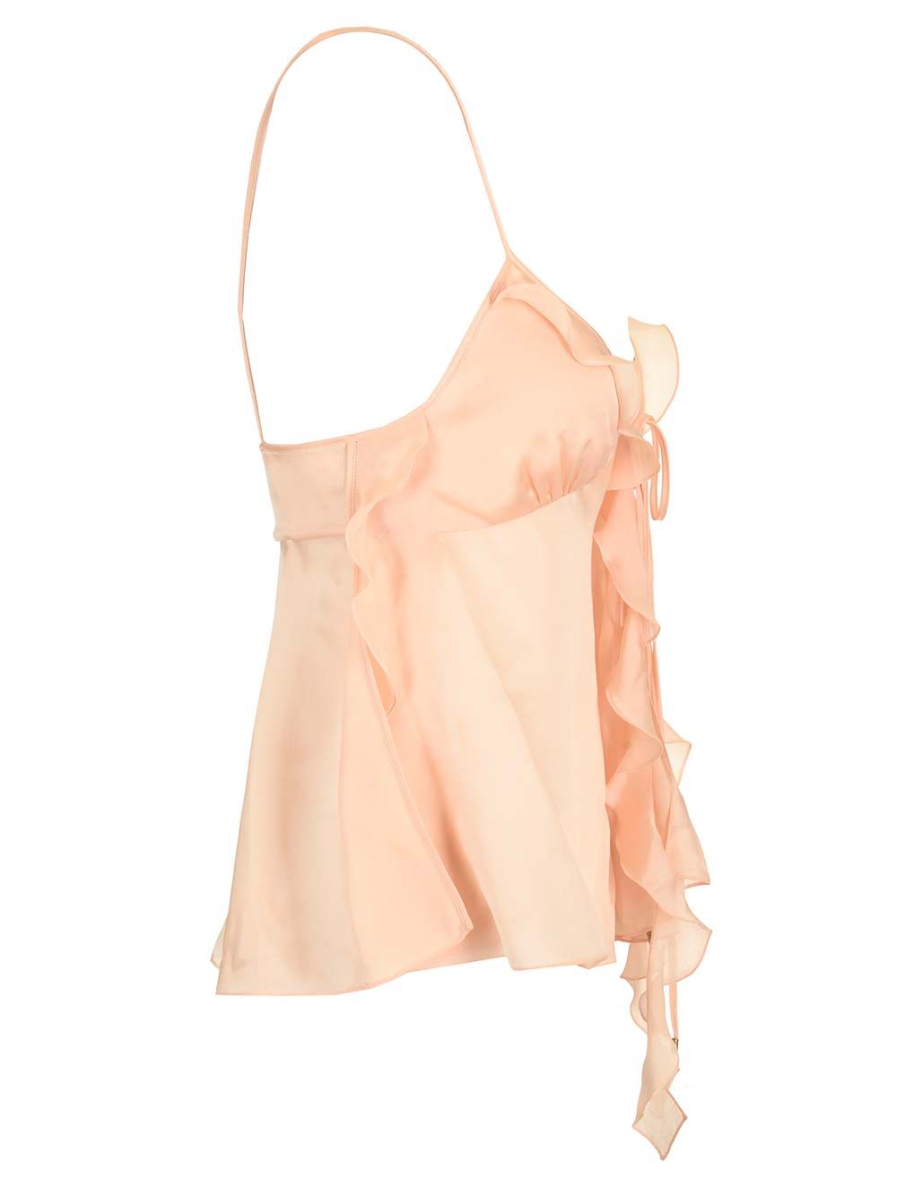 Chloe' Voile Tank Top Tops - Rose | 6e56c2a45d1b64905e5f65aa51e31ca57838cdf7