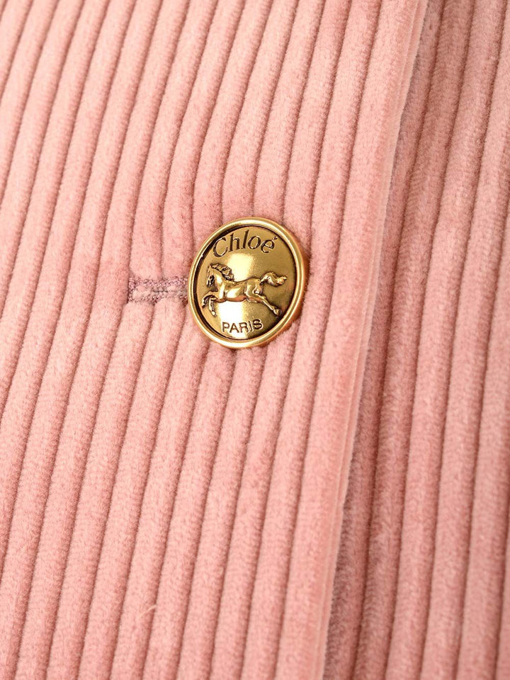 Chloe' Cropped Corduroy Jacket Jackets - Rose | 7f963e57dca458cfe3ba895abe2f48f0c28596de