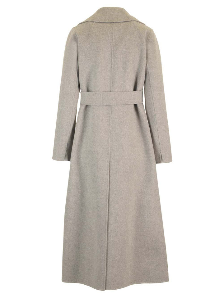 'S Max Mara Long Wrap Coat Coats - Grey | 039160020ce6b8913ecf432640b9b4873c4e3c16