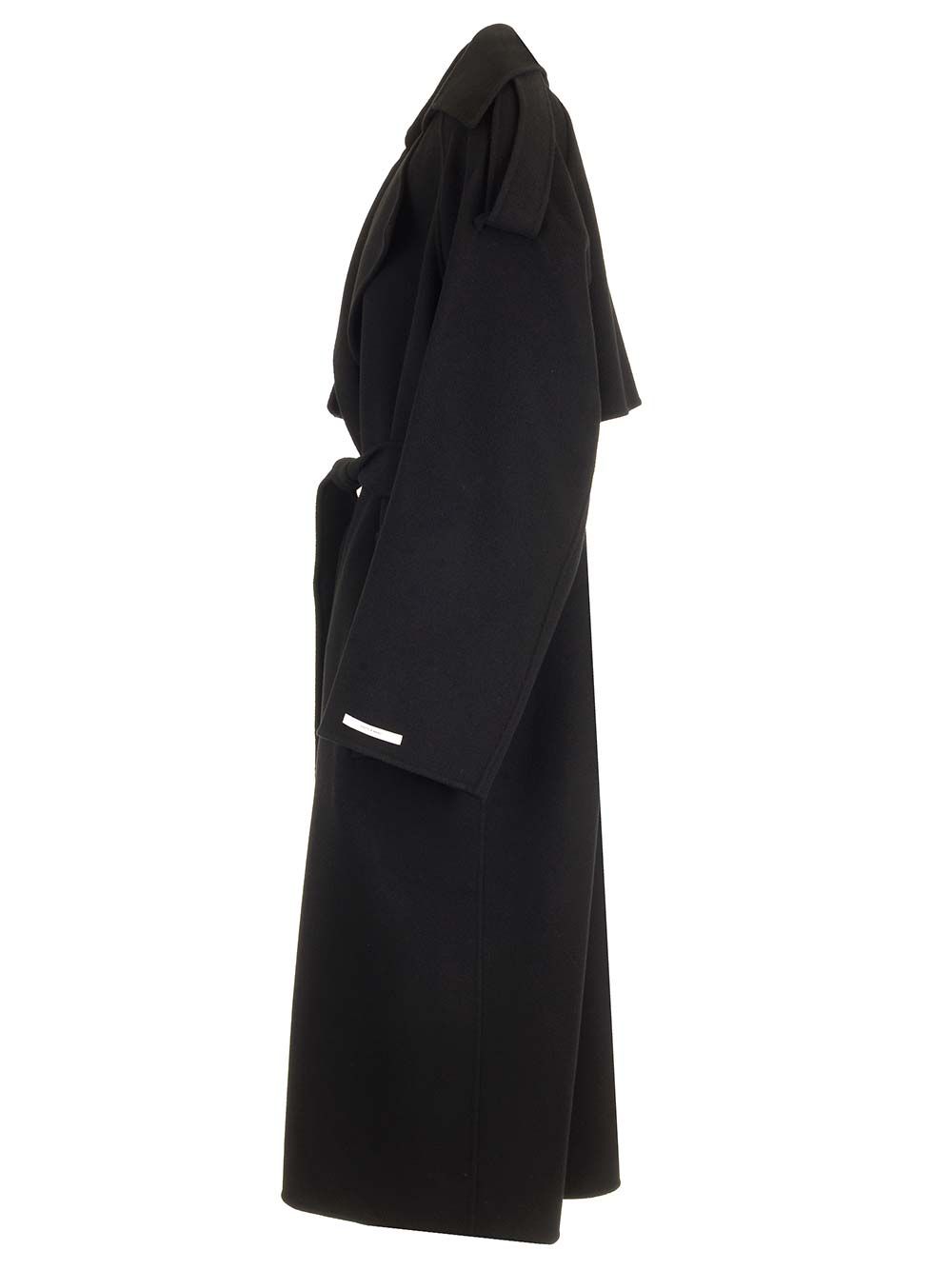 Sportmax Fiore Coats - Black | 7217ee1a69e6f1ba378ea36fed985a9ee4f5ffd0
