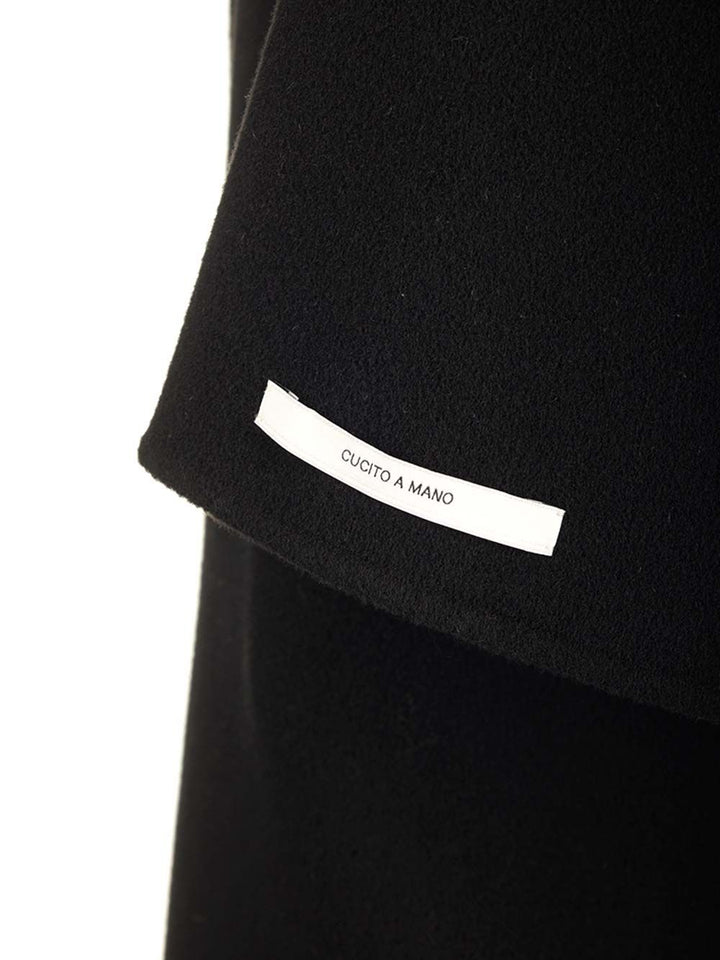 Sportmax Fiore Coats - Black | e3655b430f0c4279d6181df17f533fc67df528e5