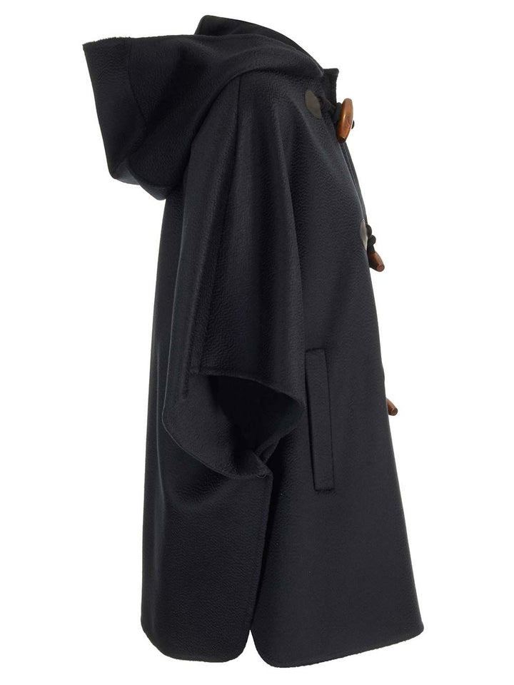 Max Mara Cashmere Cape Coats - Blue | a37084696f6a92e9430c7f7fe0eddfa0359246fb