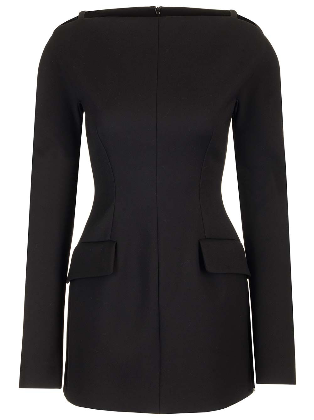 Sportmax Stretch Wool Gabardine Mini Dress Dresses - Black | cb5cb64af6faa7db5f80468d9bc24824ec81f9c7