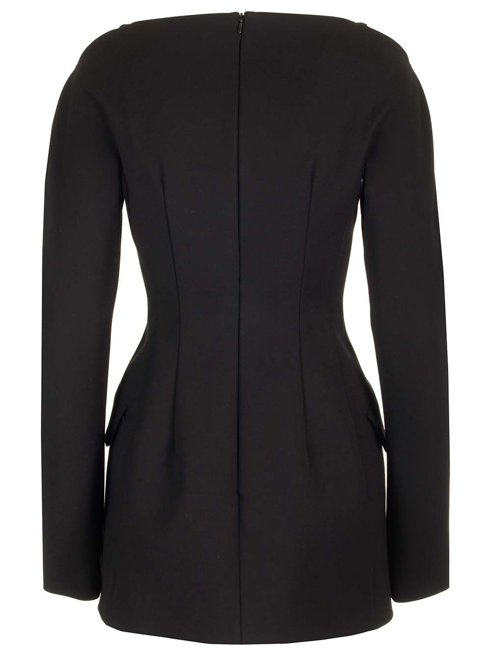 Sportmax Stretch Wool Gabardine Mini Dress Dresses - Black | f4481db228236e3999c92ffd290339b9b6ae7196