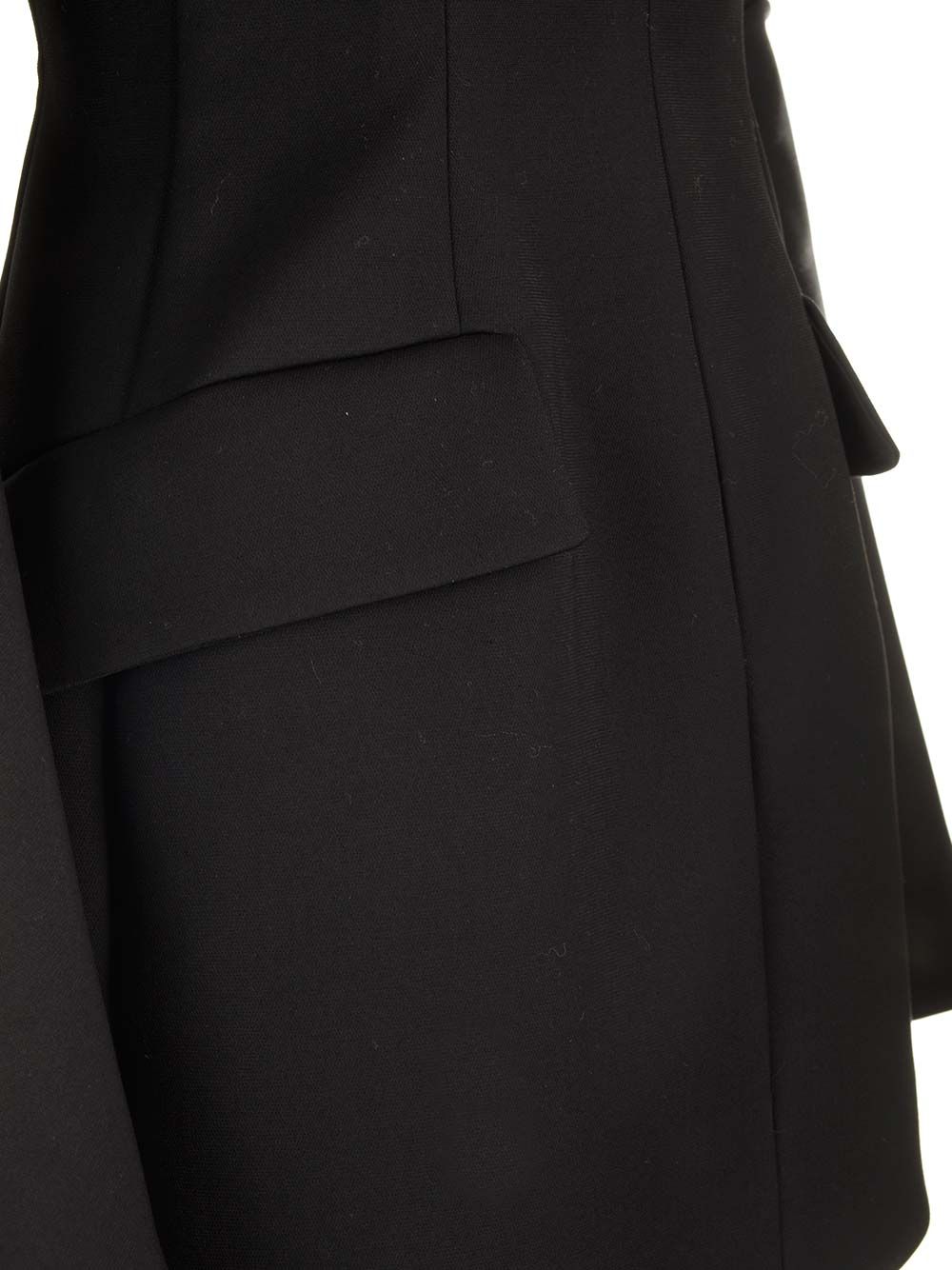 Sportmax Stretch Wool Gabardine Mini Dress Dresses - Black | 2b673a760025ded5c6c245dbf04698a48ed93e7d