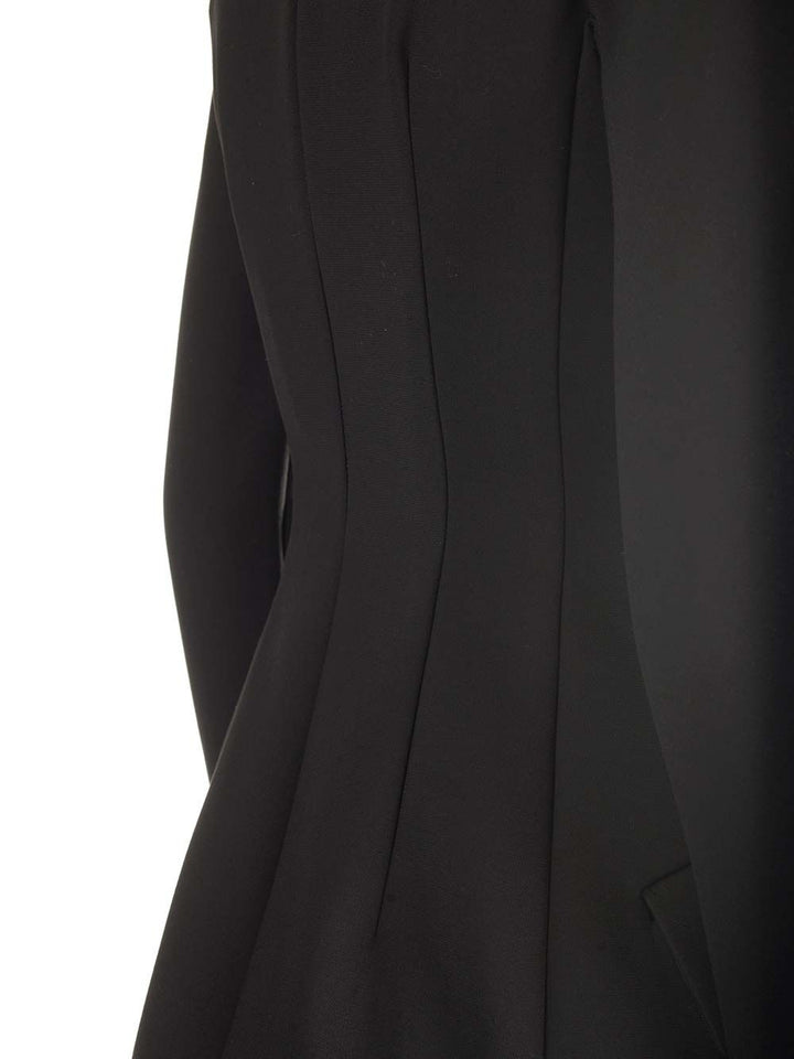Sportmax Stretch Wool Gabardine Mini Dress Dresses - Black | 163cc63cd508a045dbaecfc1ce1c1204f9578836