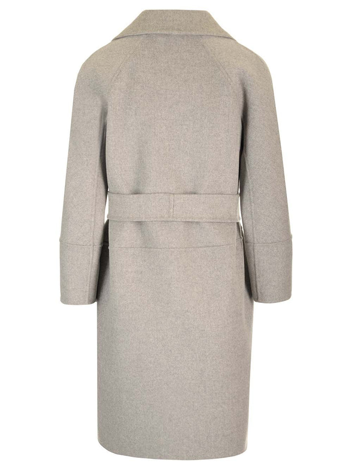 'S Max Mara Arona Coats - Grey | cfd3148e02ff477a9e9e9c8a8c125a96897a11a4