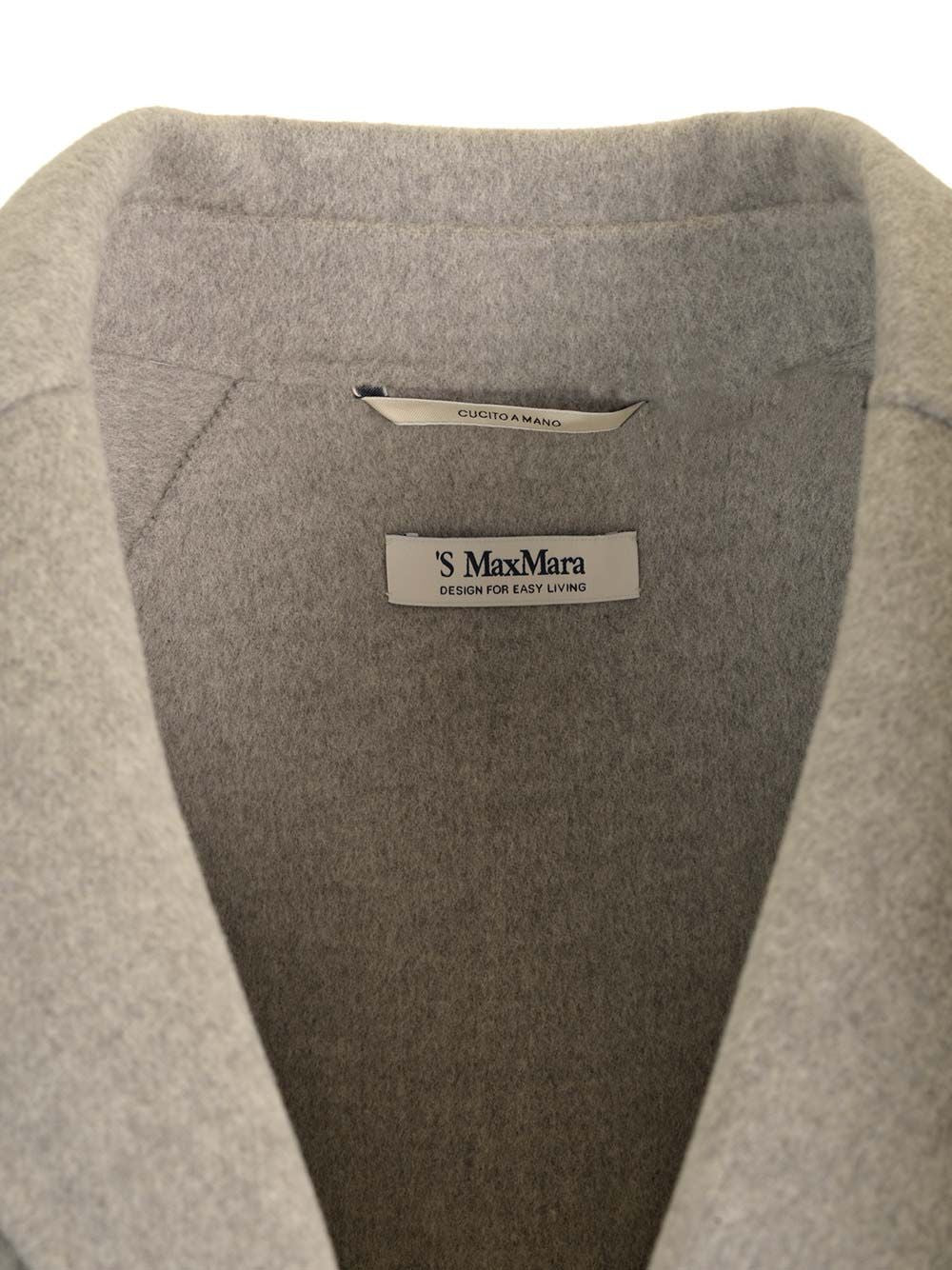 'S Max Mara Arona Coats - Grey | cabe827498e0be38796e880c75bfe87b46f9f24a