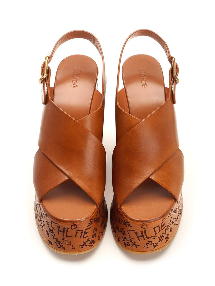 Chloe' Maxime Sandals - Brown | b13ab1d546796945ae8cf86b86632255b98f68e9
