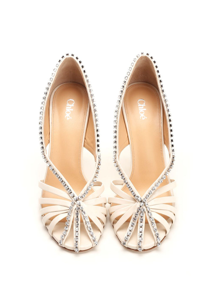 Chloe' Leonie Sandals - White | 53d0d60f1c4e489e64bc0fe18a5cd4785d2c9590