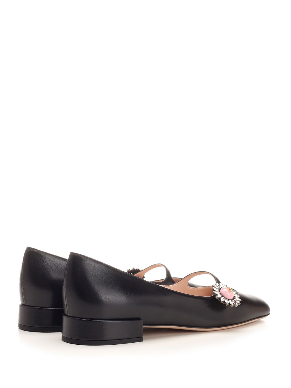 Valentino Garavani Mary Jane Ballet Flat Pumps - Black | e9024b4d9a6f360a794a0a58bea6525d192b6651