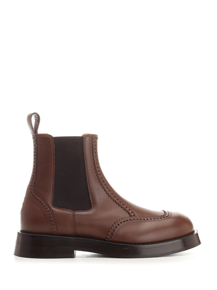 Mcqueen Chelsea Brogue Boots - Brown | 9865a7a167465e75c48fe763fcdeb58da531dd8a