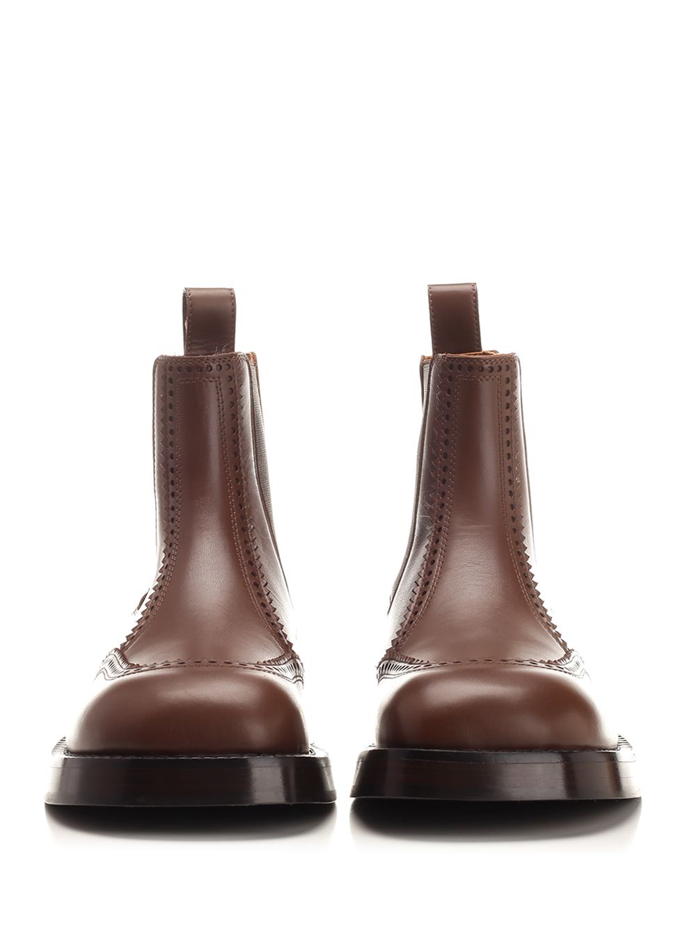 Mcqueen Chelsea Brogue Boots - Brown | 1e25c1ab607cfa6e0c8735872c4a61360b4fc049