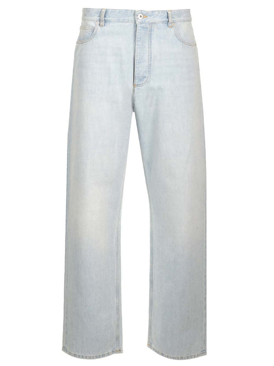 Extra Bleach Wash Denim Jeans Light Blue